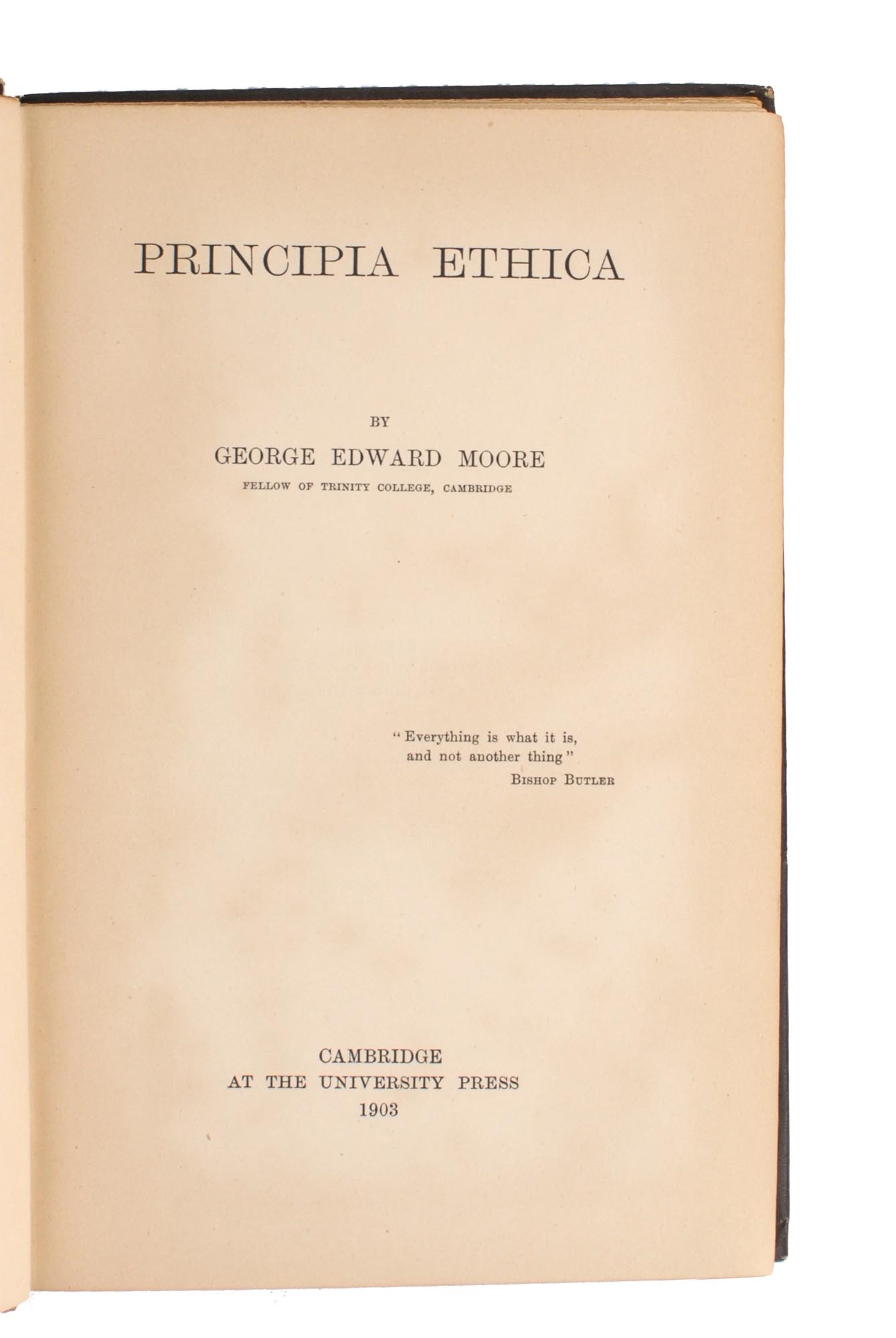 George E. Moore Principia Ethica | George Edward MOORE | First Edition